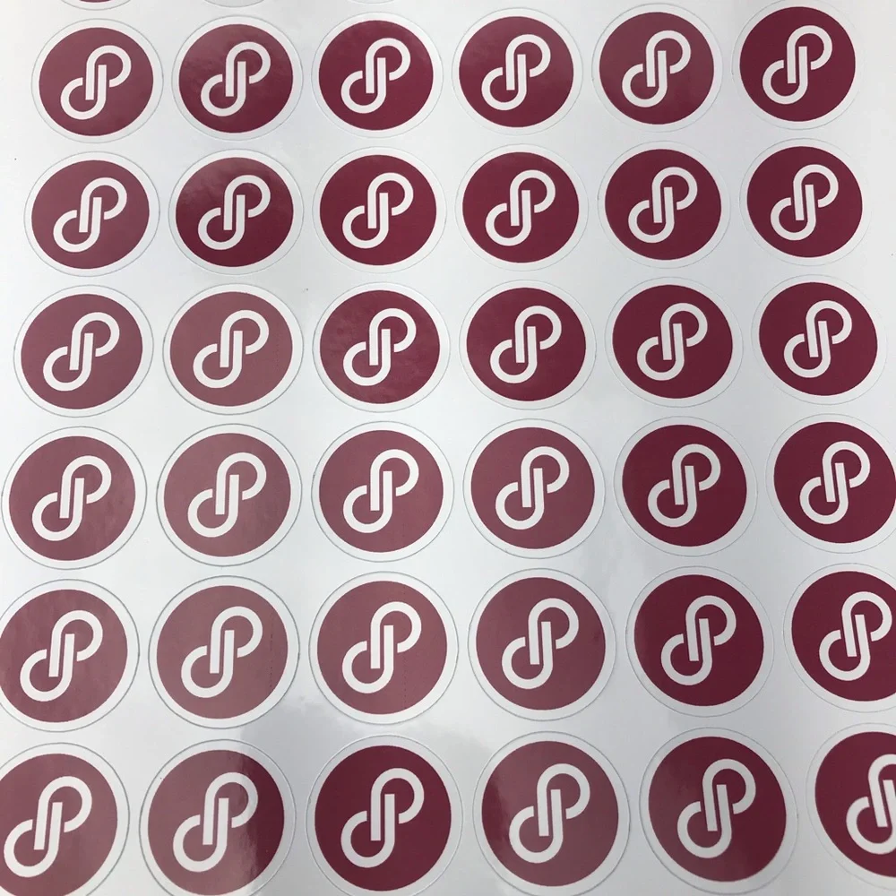 60ct Poshmark logo stickers 1.25” round